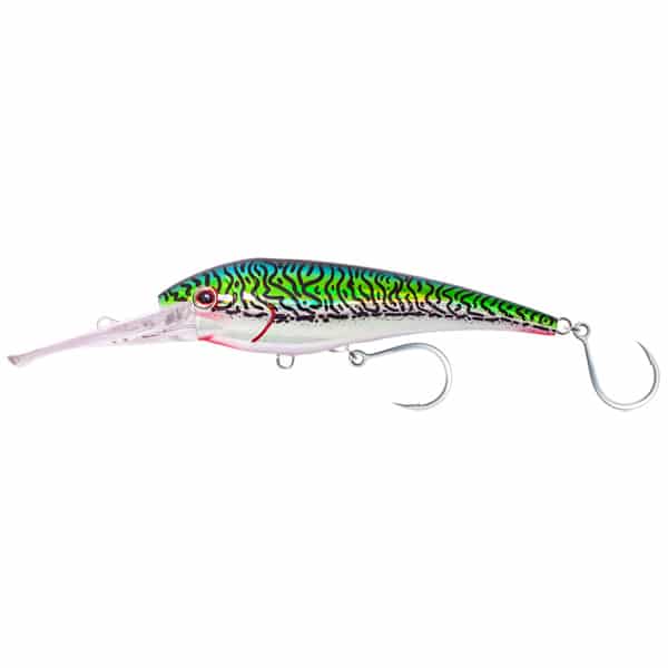 Nomad Tackle DTX Minnow 165 Fishing Lure, 6.5″ – Sliver Green Mackerel Fishing