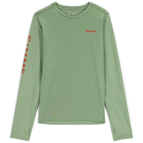 Simms Kid’s Solar Tech Fishing Crewneck Shirt – Field/Bass or Regiment Camo Ocean Clothing