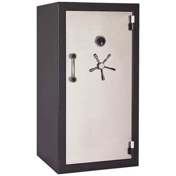 American Security BFX Textured Black and White Safe with 5-Spoke Black Nickel Hardware Firearm Accessories