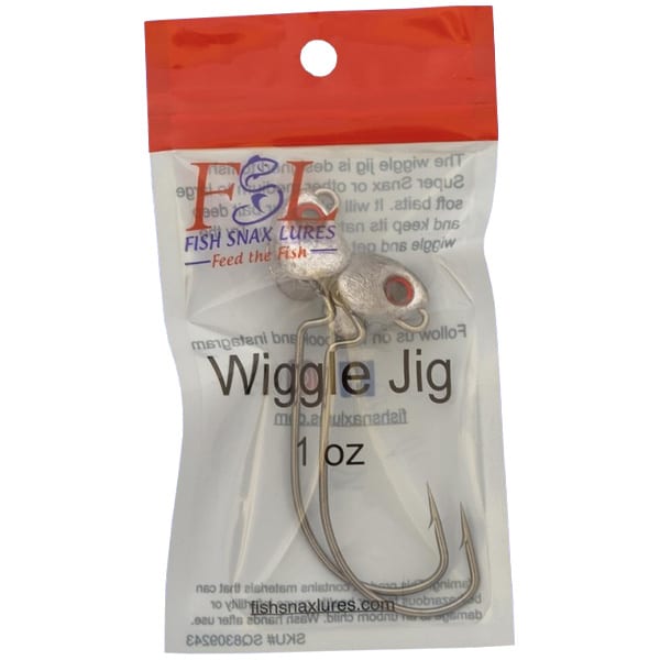 Fish Snax Lures Wigglehead Jig Lures, 1oz
