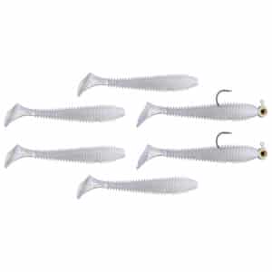 Perfection Lures Pre-Rigged Swimbait Lure Kit – White Flash Fishing