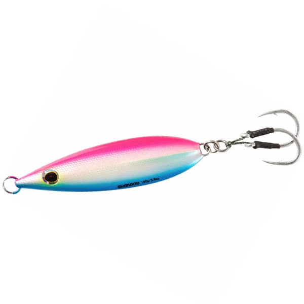 Shimano Butterfly Fall-Flat Jig Lure, 130g - Pink/Blue ☆ The