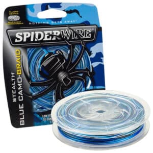 SpiderWire Stealth Blue Camo-Braid Fishing Line, 40lb 300yd Fishing