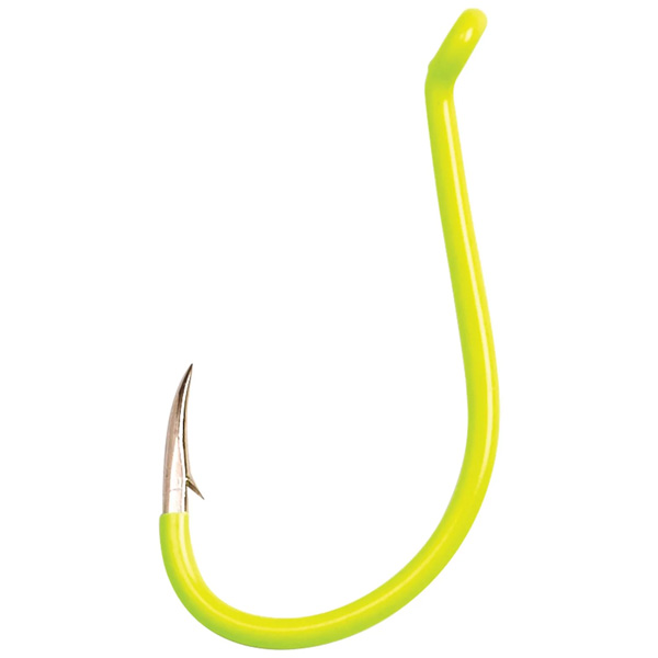 Eagle Claw Lazer Sharp L2 Color Long Shank Octopus Hooks, 4 - Chartreuse ☆  The Sporting Shoppe ☆ Richmond, Rhode Island